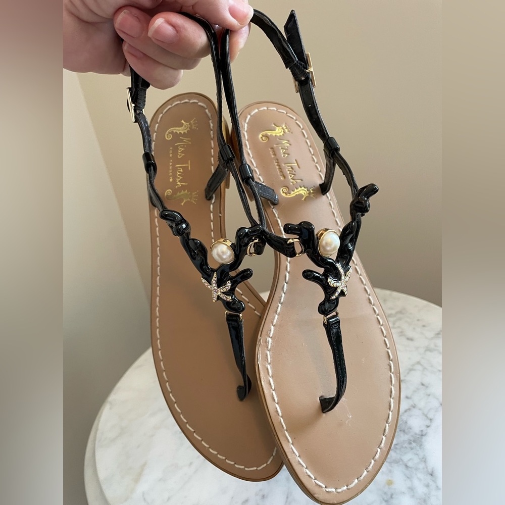 Miss Trish/ Target Thong Sandals, Embellished, 🧜🏻‍♀️ 7.5